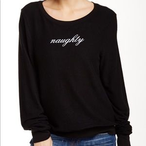 Wildfox Naughty & Nice Sweatshirt size S
